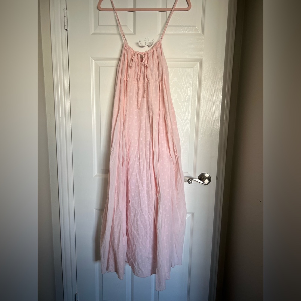Lulu's Blush Pink Strappy Maxi Dress Size XS